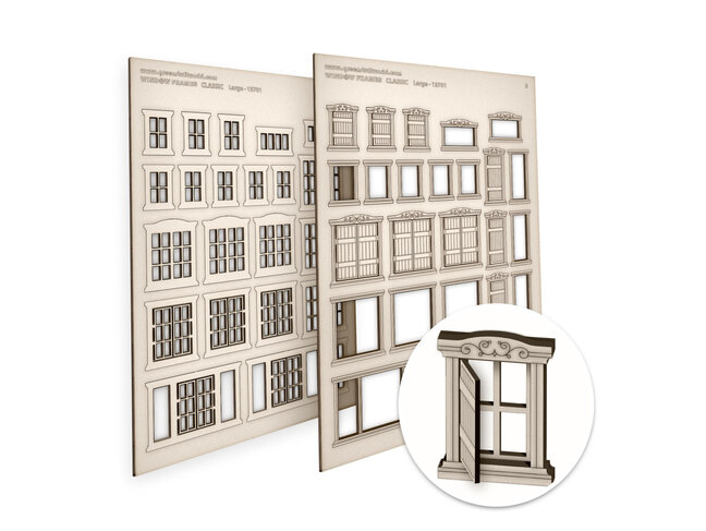 Green Stuff World Miniature Windows - Classic - Large