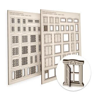 Green Stuff World Miniature Windows - Classic - Small