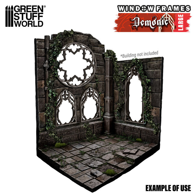 Green Stuff World Green Stuff World: Miniature Windows - Demonic - Large