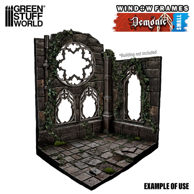 Green Stuff World Green Stuff World: Miniature Windows - Demonic - Small