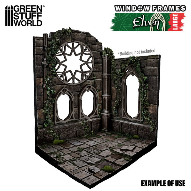 Green Stuff World Green Stuff World: Miniature Windows - Elven - Large
