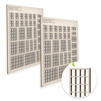 Green Stuff World Miniature Windows - Industrial - Small