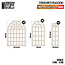 Green Stuff World Green Stuff World: Miniature Windows - Industrial Arched Type 1 - Large
