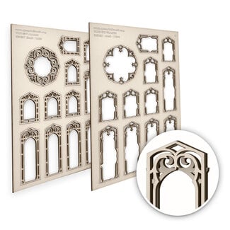 Green Stuff World Miniature Windows - Knight - Small