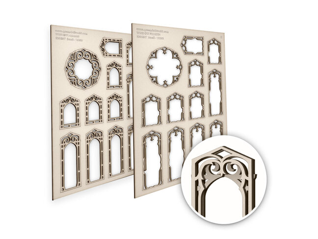 Green Stuff World Miniature Windows - Knight - Small