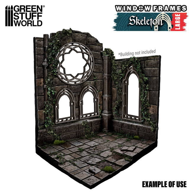 Green Stuff World Green Stuff World: Miniature Windows - Skeleton - Large