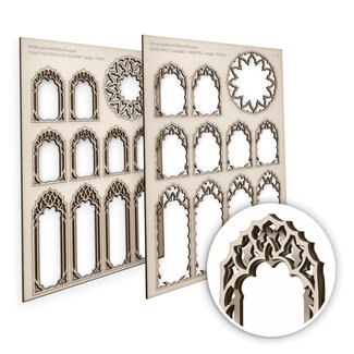 Green Stuff World Miniature Windows - Vampire - Large