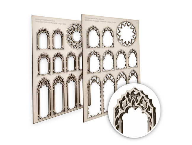 Green Stuff World Miniature Windows - Vampire - Large