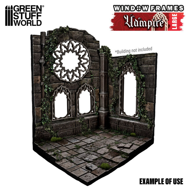 Green Stuff World Green Stuff World: Miniature Windows - Vampire - Large