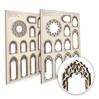 Green Stuff World Miniature Windows - Vampire - Small