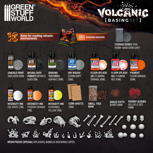 Green Stuff World Green Stuff World: Basing Set - Volcanic