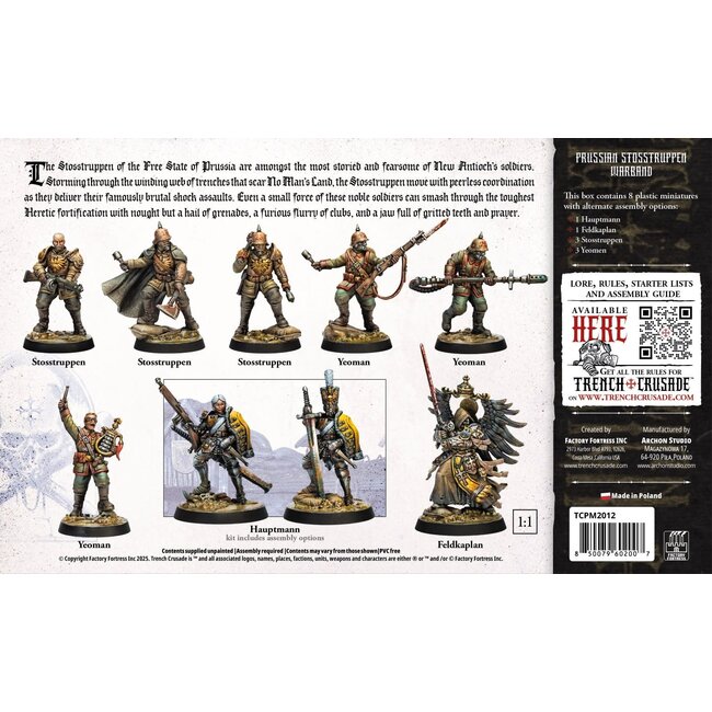 Archon Studio Trench Crusade: Prussian Stosstruppen Warband - The Principality of  New Antioch