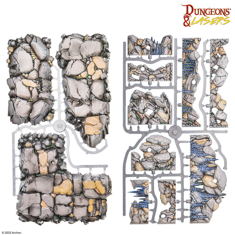 Archon Studio Archon Studio - Dungeons & Lasers: Rocky Caves - Pre-Painted