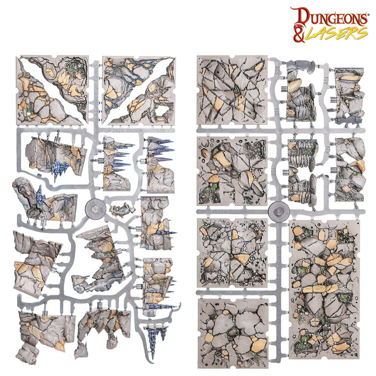 Archon Studio Archon Studio - Dungeons & Lasers: Rocky Caves - Pre-Painted