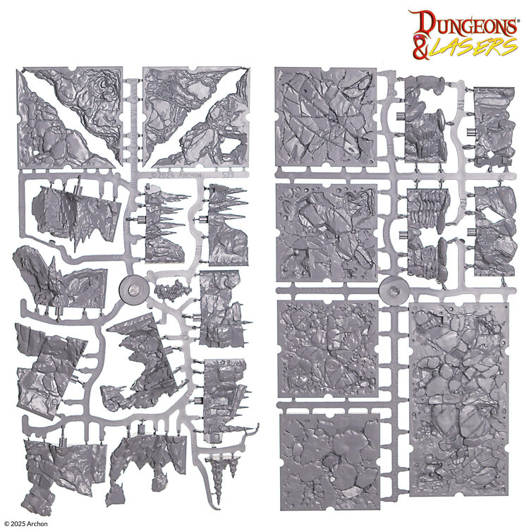Archon Studio Archon Studio - Dungeons & Lasers: Rocky Caves - Shadows, Stone and Secrets