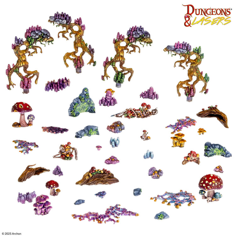 Archon Studio Archon Studio - Dungeons & Lasers: Cave Fungi - Scatter Terrain