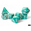 Chessex Chessex: Oxi-Copper/white - Marble Mega-Hedral 7-Die Set