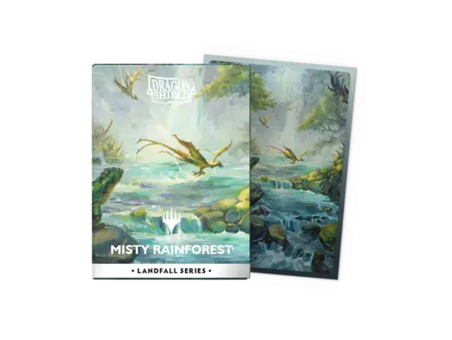 Dragon Shield Misty Rainforest - Matte Dual Art Sleeves (100 Standard Size Sleeves)