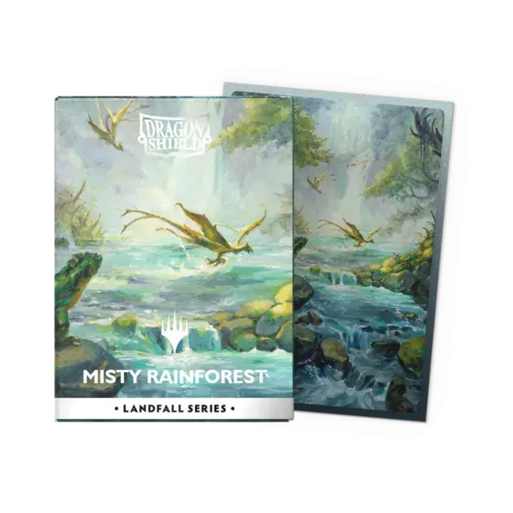 Dragon Shield Dragon Shield: Misty Rainforest - Landfall Series - Matte Dual Art Sleeves (100 Standard Size Sleeves)