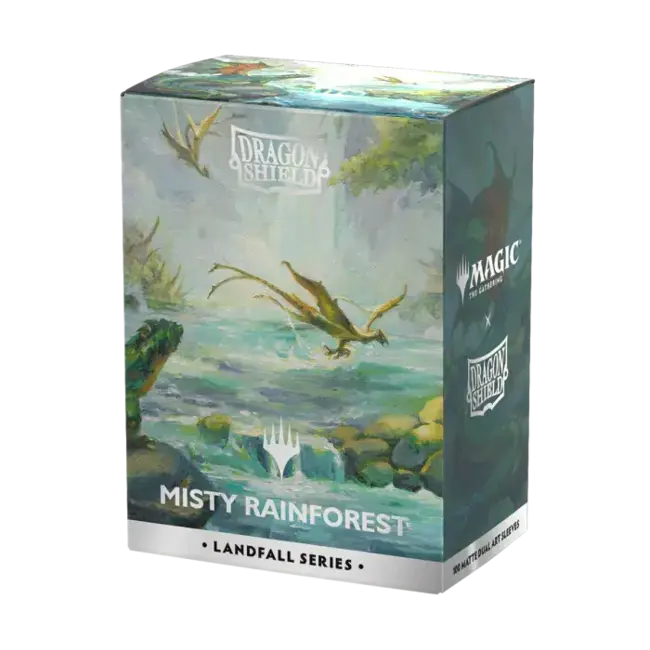 Dragon Shield Dragon Shield: Misty Rainforest - Landfall Series - Matte Dual Art Sleeves (100 Standard Size Sleeves)