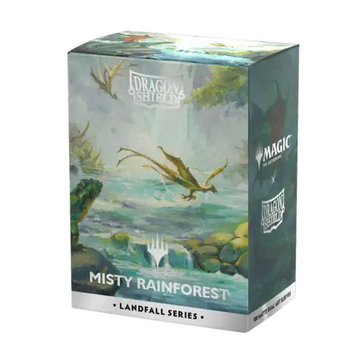 Dragon Shield Dragon Shield: Misty Rainforest - Landfall Series - Matte Dual Art Sleeves (100 Standard Size Sleeves)