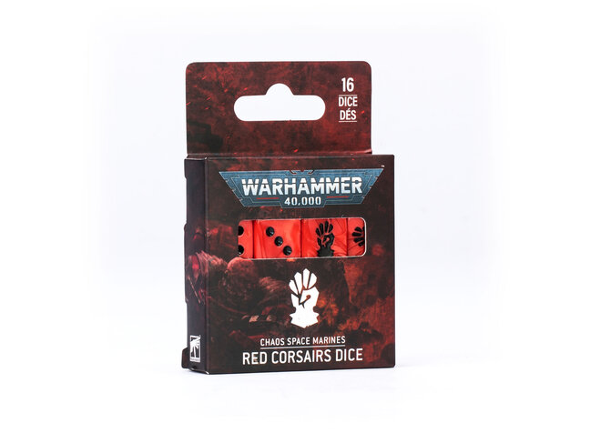 Games Workshop Warhammer Dice Set: Chaos Space Marines - Red Corsairs