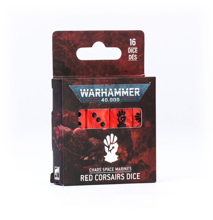 Games Workshop Warhammer Warhammer 40000 - Dice Set: Chaos Space Marines - Red Corsairs