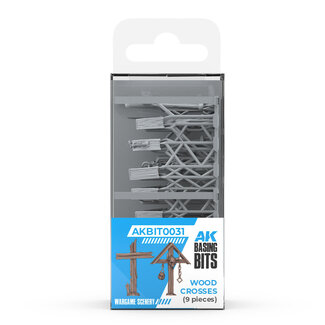 AK Interactive Basing Bits: Wargame Scenery - Wood Crosses