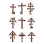 AK Interactive AK interactive - Basing Bits: Wargame Scenery - Wood Crosses