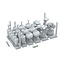 AK Interactive AK interactive - Basing Bits: Wargame Scenery - Japanese Lamps & Bonsai