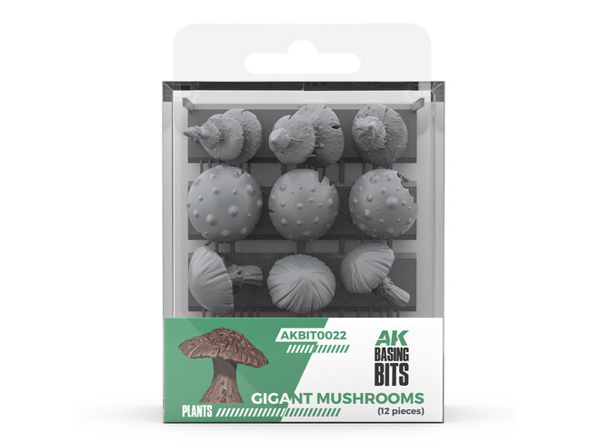 AK Interactive Basing Bits: Plants - Gigant Mushrooms