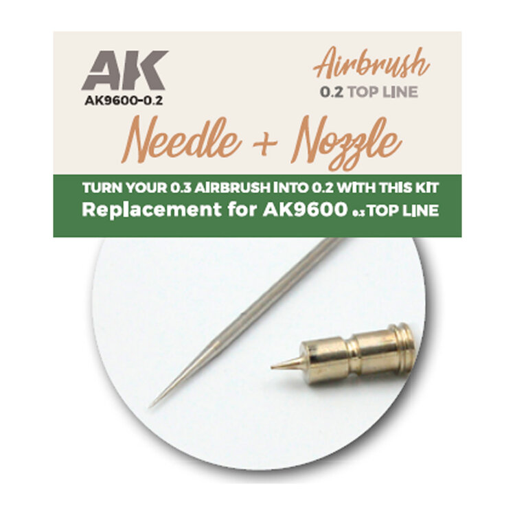 AK Interactive AK Interactive: Needle & Noozle 0.2mm for Top Line