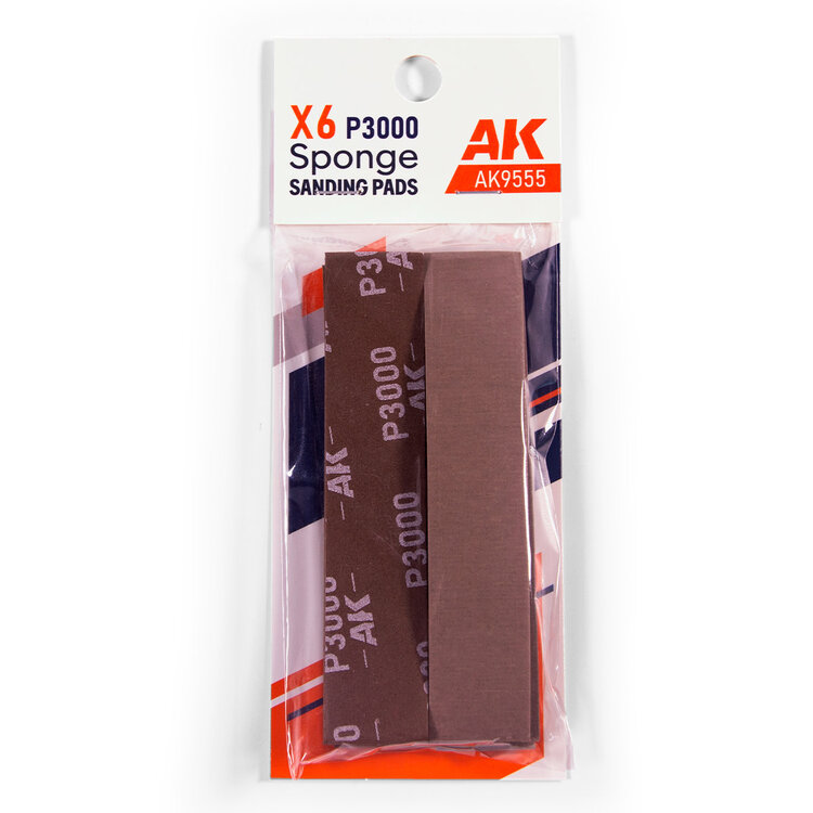 AK Interactive AK Interactive: Sponge - P3000 Grit (6)