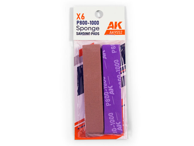 AK Interactive Sponge - P800-1000 Grit (6)