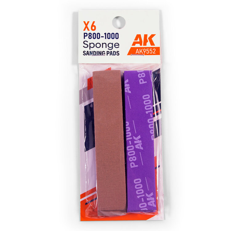 AK Interactive AK Interactive: Sponge - P800-1000 Grit (6)