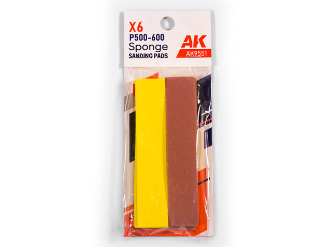 AK Interactive Sponge - P500-600 Grit (6)