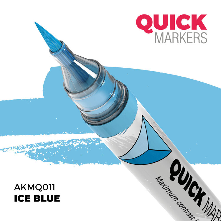 AK Interactive AK Interactive: Quick Markers - Ice Blue