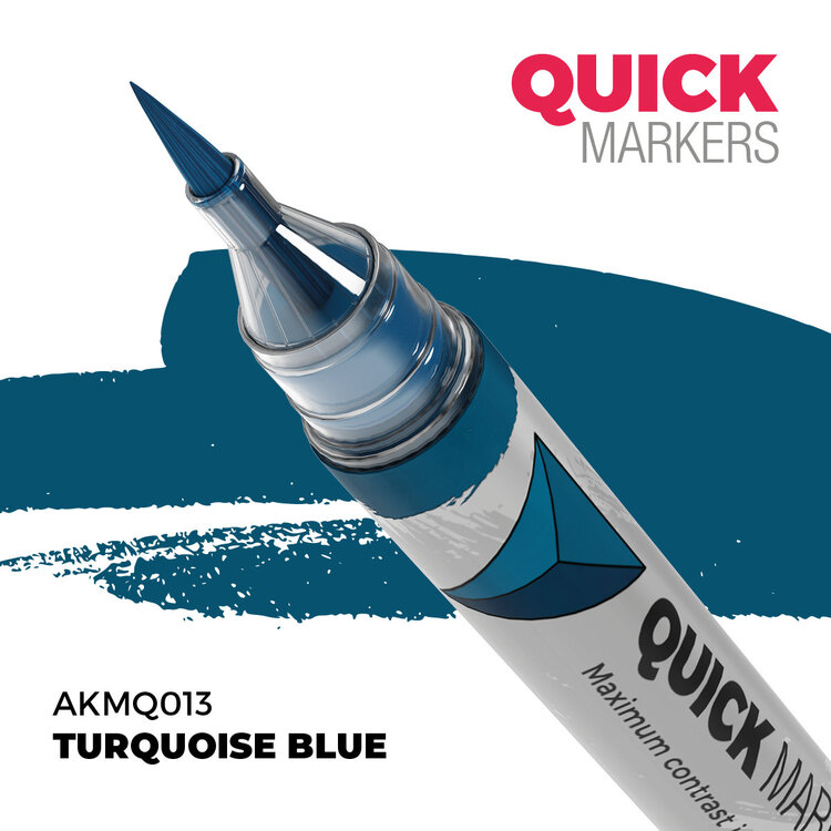 AK Interactive AK Interactive: Quick Markers - Turquoise Blue