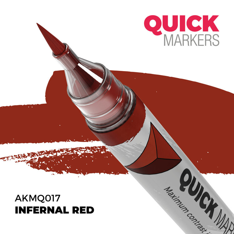 AK Interactive AK Interactive: Quick Markers - Infernal Red