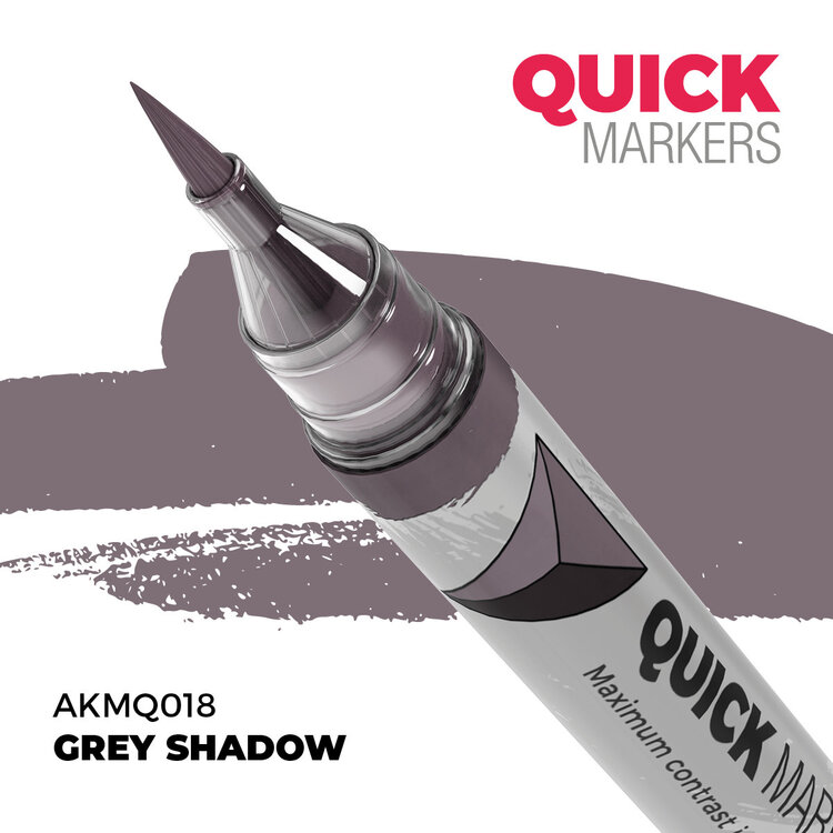 AK Interactive AK Interactive: Quick Markers - Grey Shadow