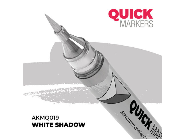 AK Interactive Quick Markers - White Shadow