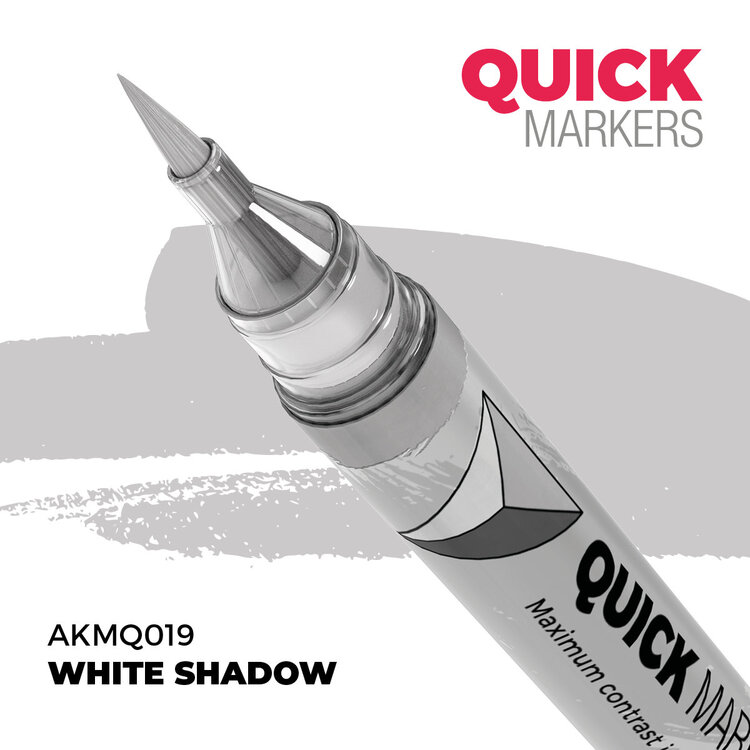 AK Interactive AK Interactive: Quick Markers - White Shadow