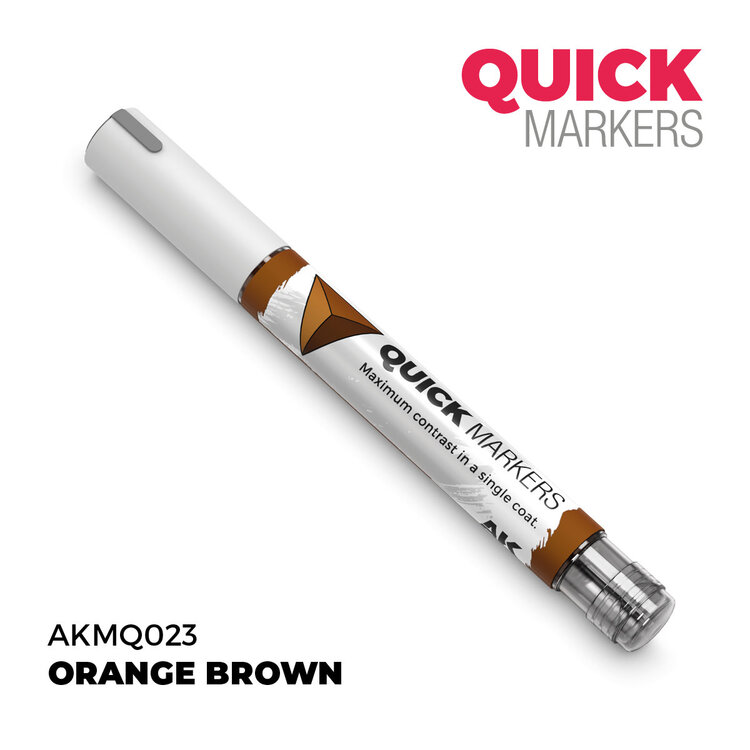 AK Interactive AK Interactive: Quick Markers - Orange Brown