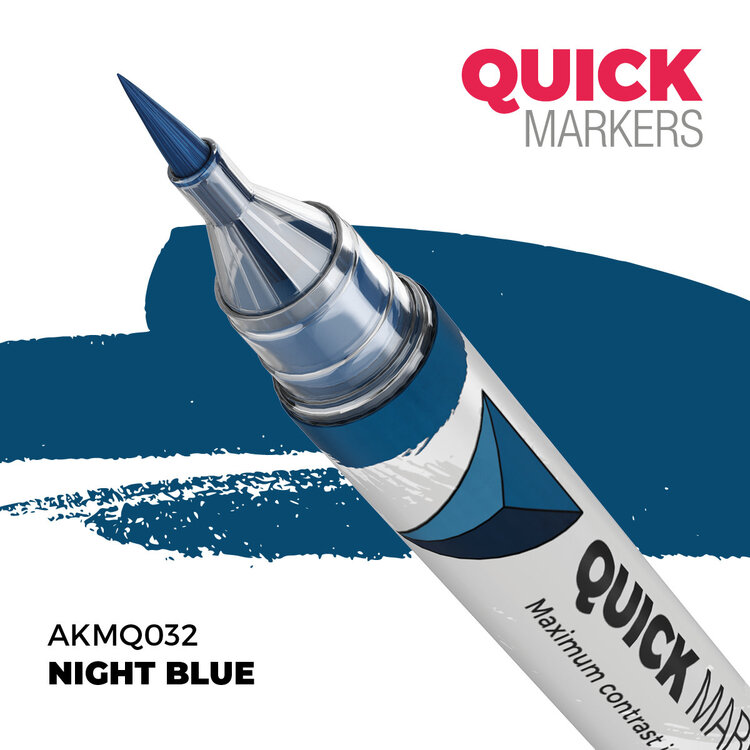 AK Interactive AK Interactive: Quick Markers - Night Blue