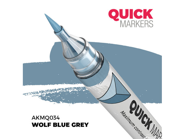 AK Interactive Quick Markers - Wolf Blue Grey
