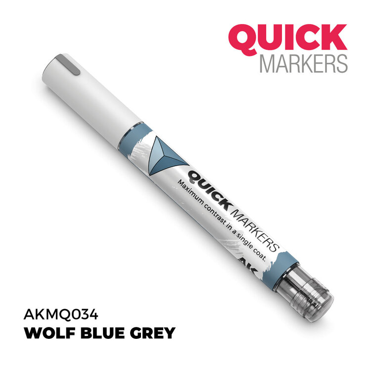 AK Interactive AK Interactive: Quick Markers - Wolf Blue Grey