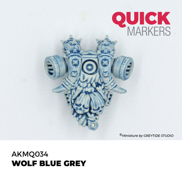 AK Interactive AK Interactive: Quick Markers - Wolf Blue Grey