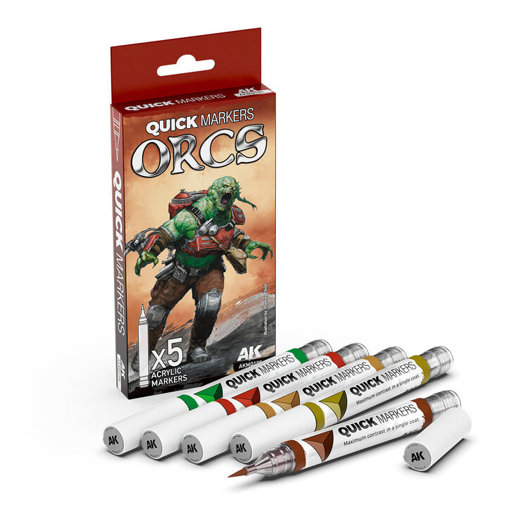 AK Interactive AK Interactive: Quick Markers Set - Orcs