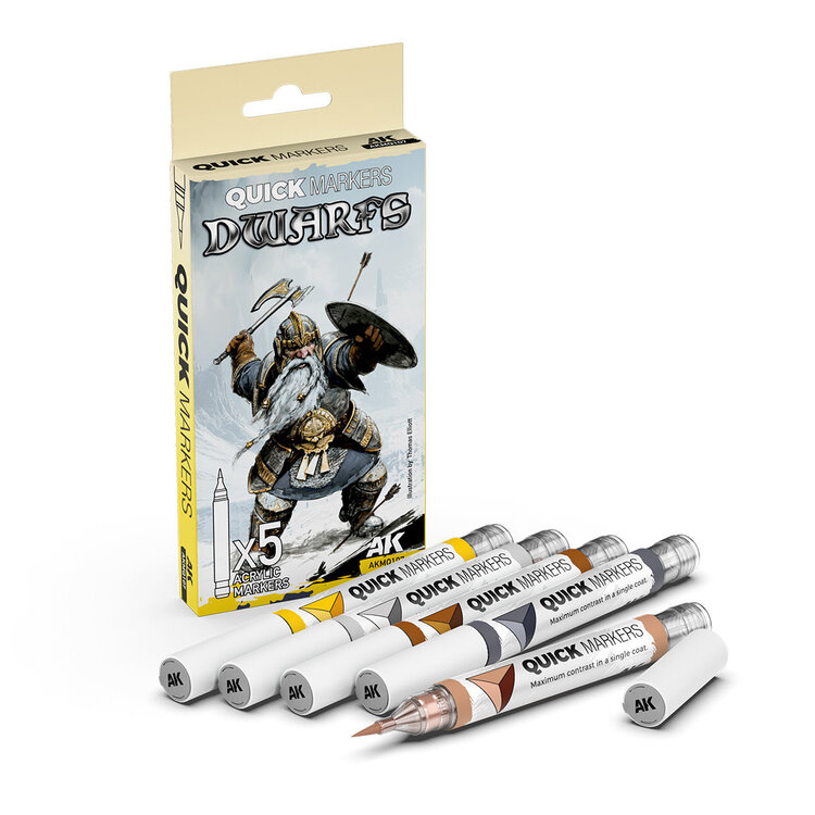 AK Interactive AK Interactive: Quick Markers Set - Dwarfs