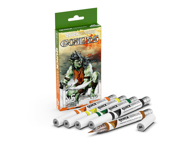 AK Interactive Quick Markers Set - Goblins